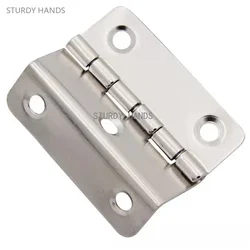 20pcs Thickened iron silent three fold hinge four fold double bend engineering cabinet door furniture hinge hardware accessories