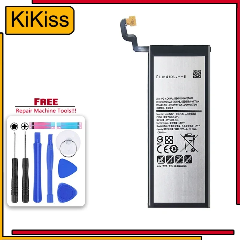 

3000Mah Battery For Samsung Note5 EB-BN920ABE GALAXY Note 5 N9200 N920t N920c N920P SM-N9208 Bateria + Tools