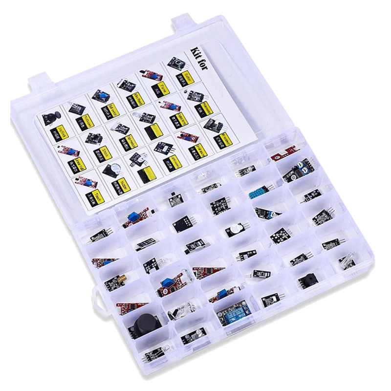 For arduino 45 in 1 Sensors Modules Starter Kit better than 37in1 sensor kit 37 in 1 Sensor Kit For UNO R3 MEGA2560