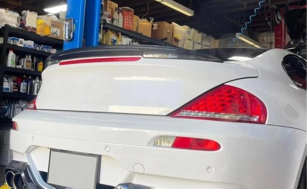 

Задний спойлер багажника для BMW 6 серии E63 E64 M6 2006-2010, автомобильный спойлер из углеродного волокна, автомобильный Стайлинг, крышка, крыло