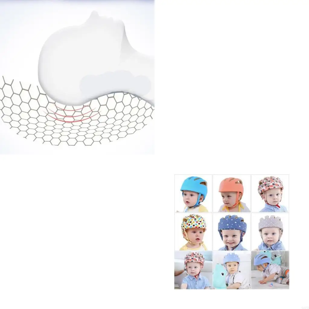 

Детский защитный шлем, головной убор для новорожденных, подушка для головы, дышащая защитная шапка для бега, ходьбы, защита