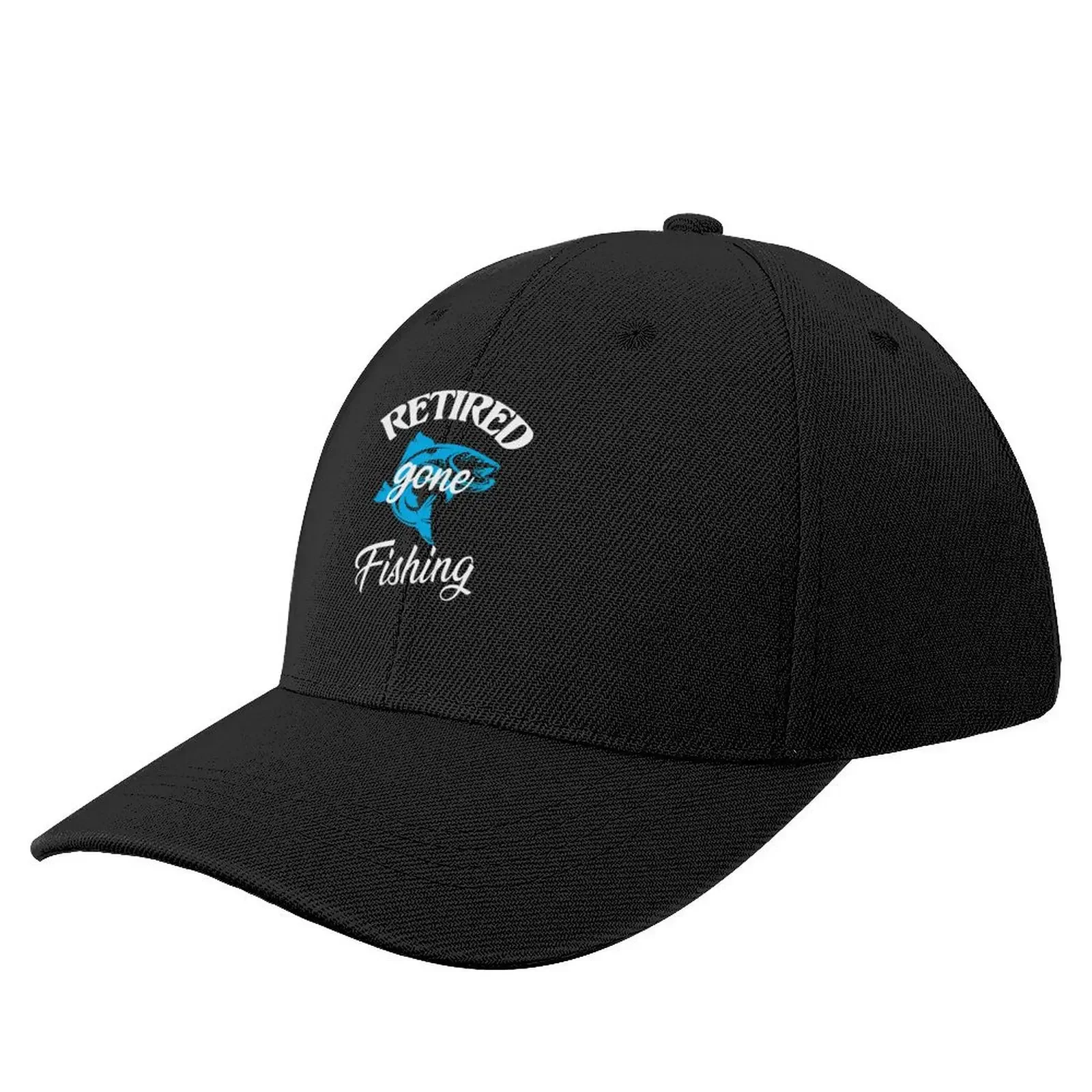 Retired gone fishing Baseball Cap Hood tea Hat New In The Hat Women's Golf Clothing Men's