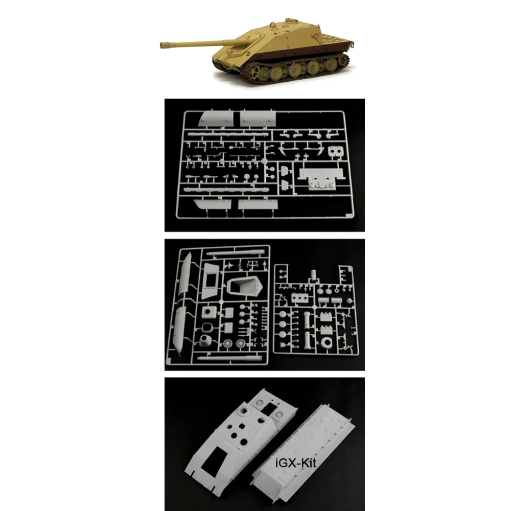 

Trumpeter 01596 1:35 Scale Jagdpanzer E100 E-100 Super Heavy Tank Destroyer Plastic Assembly Model Kit Building Toy