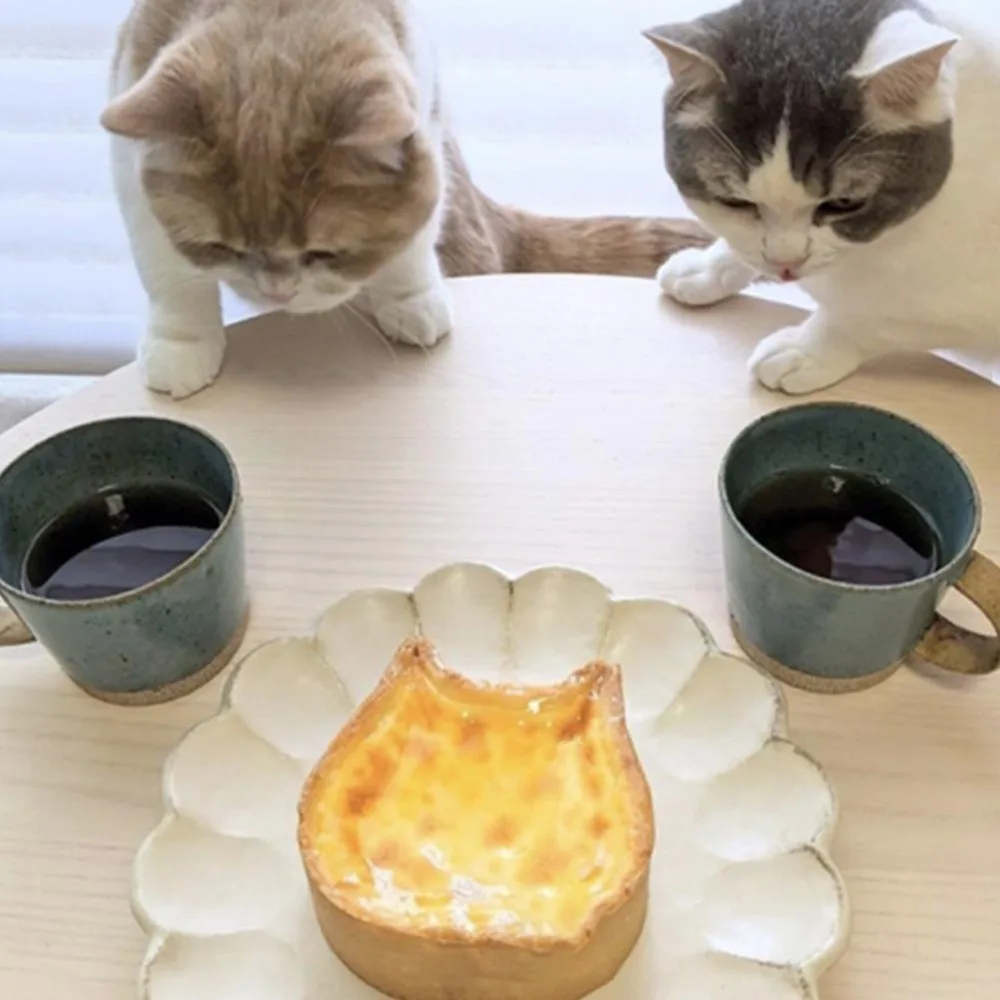 Cute Aluminized Steel Bread Mold Black Food Grade Material Baking Loaf Mold Cat Shape Design Non Stick Bread Pan Home Kitchen