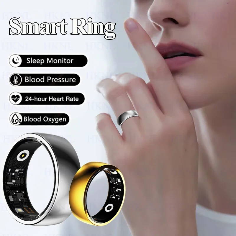 

2025 New Smart Ring Men Women Rings NEW Health Heart Rate Blood Oxygen Sleep Monitor Sports Smart Control Photo For Android IOS