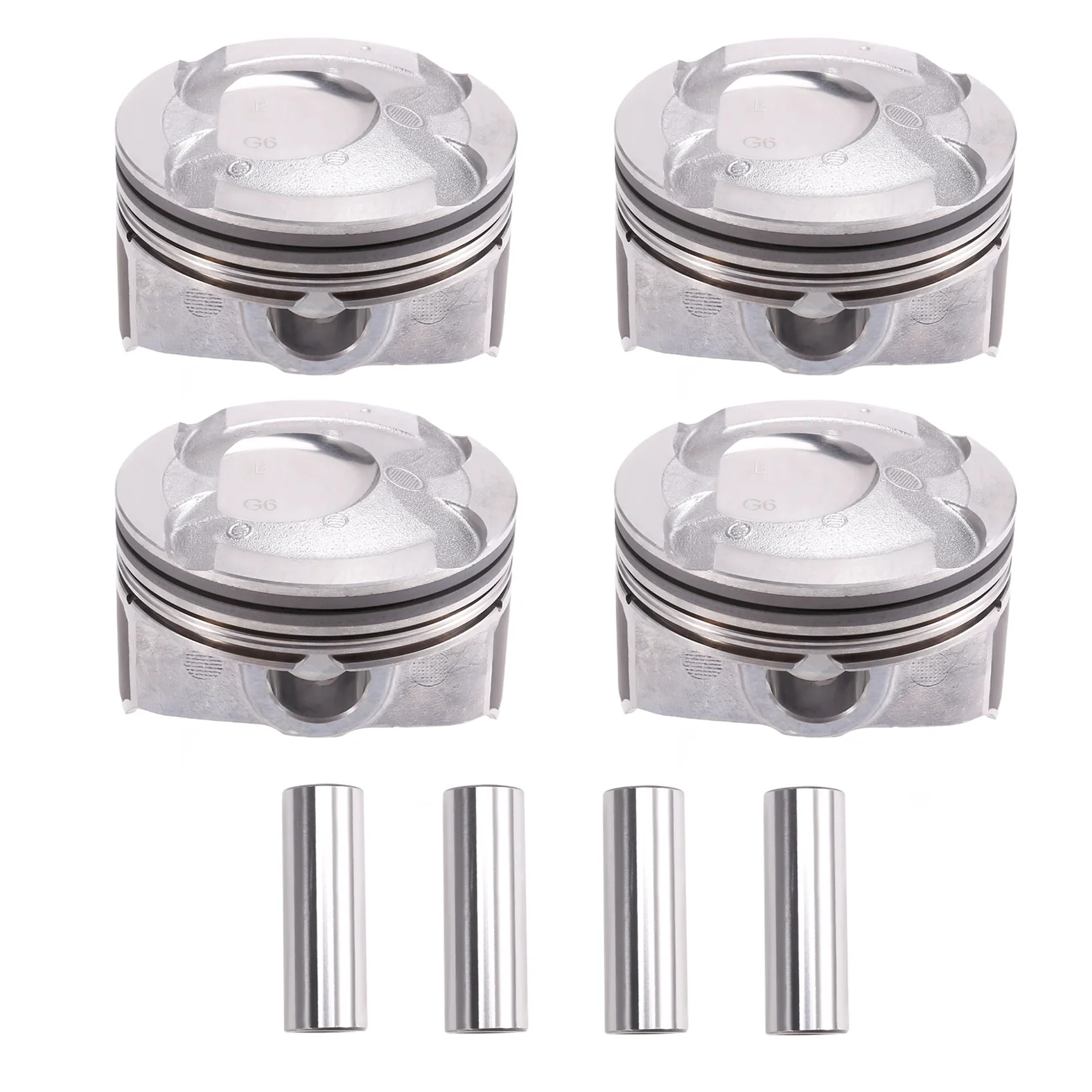 

1Set/8Pcs 1.6L Engine Pistons & Pin Kit Assembly 23041-2B602 for Hyundai Accent Kia Soul Rio 2018-2021 230412B602