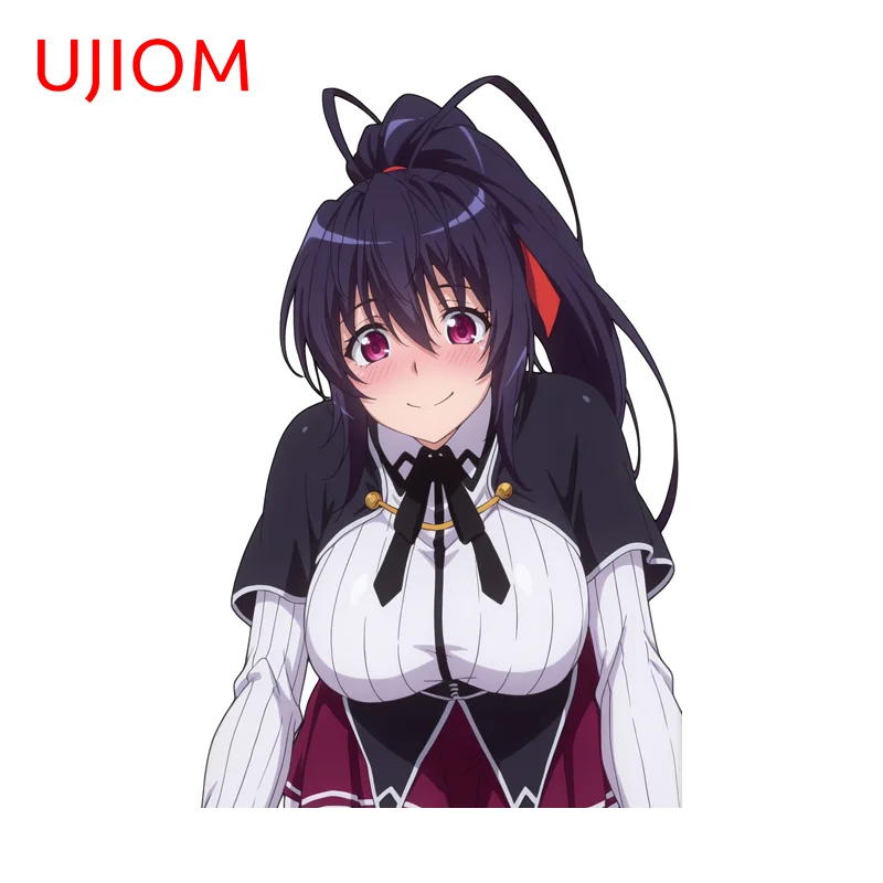 UJIOM Akeno Himejima Autocollant mural souriant, charmant et amusant, idéal pour une décoration créative et personnalisée de chambre