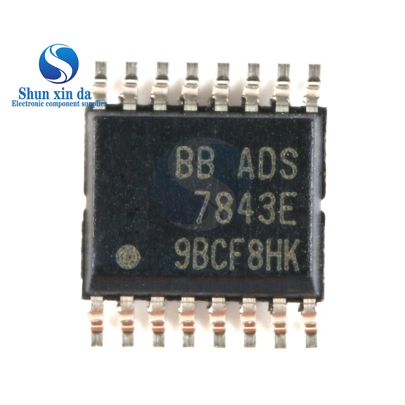 ADS7843E 7843E ADS7843 SSOP-16 Touch Screen Controllers 12-bit Sampling Analog To Digital Converter ADC IC SMD Chip