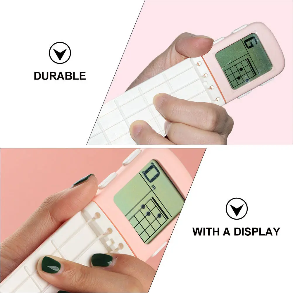1Pcs Ukulele Chord Practice Tool Novel Design Comfortable Grip ABS Material Portable Chord Finger Exerciser for Ukulele