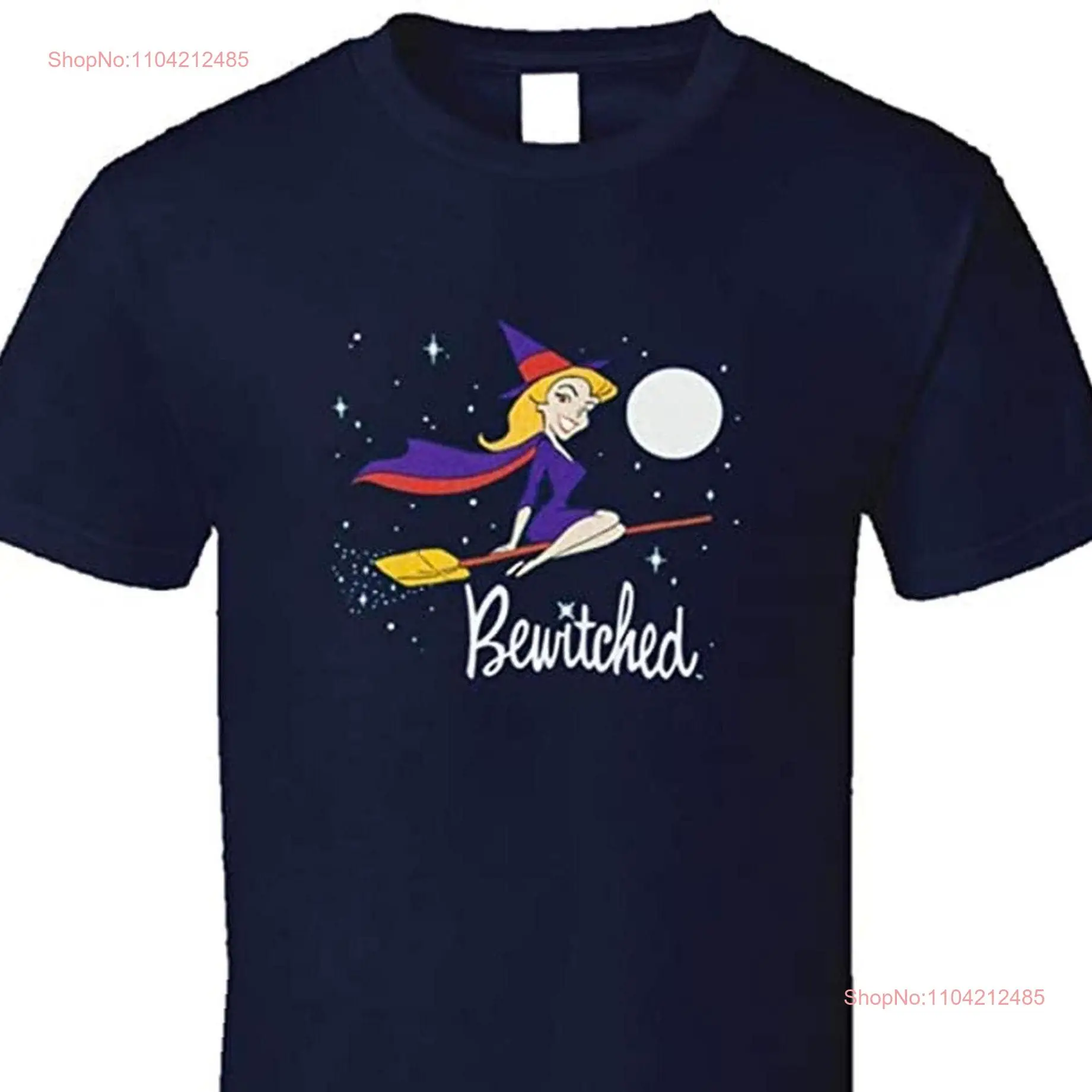 Bewitched Cartoon Witch Logo Classic Retro TV Show shirt MatsuMake long or short sleeves