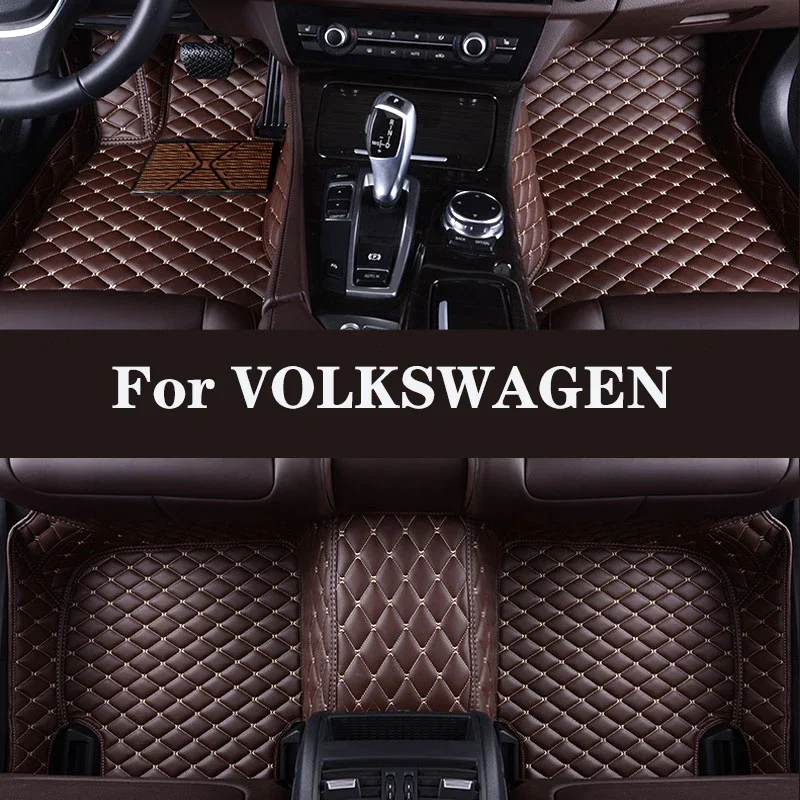 

Full Surround Custom Leather Car Floor Mat For VOLKSWAGEN VW Passat Touran Tiguan Phaeton Toureg Nivus Arteon Magotan Auto Parts