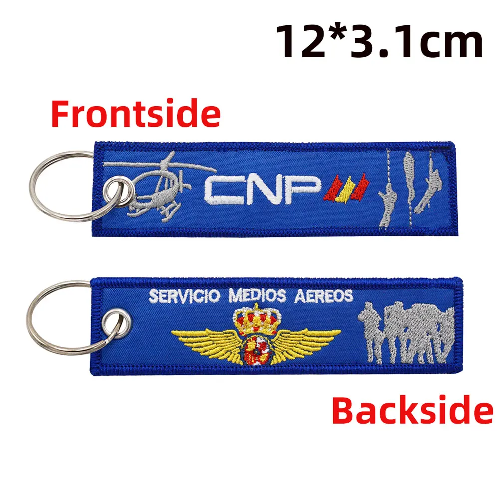 Spain Guardia Civil Embroidery Keychain with Keyring