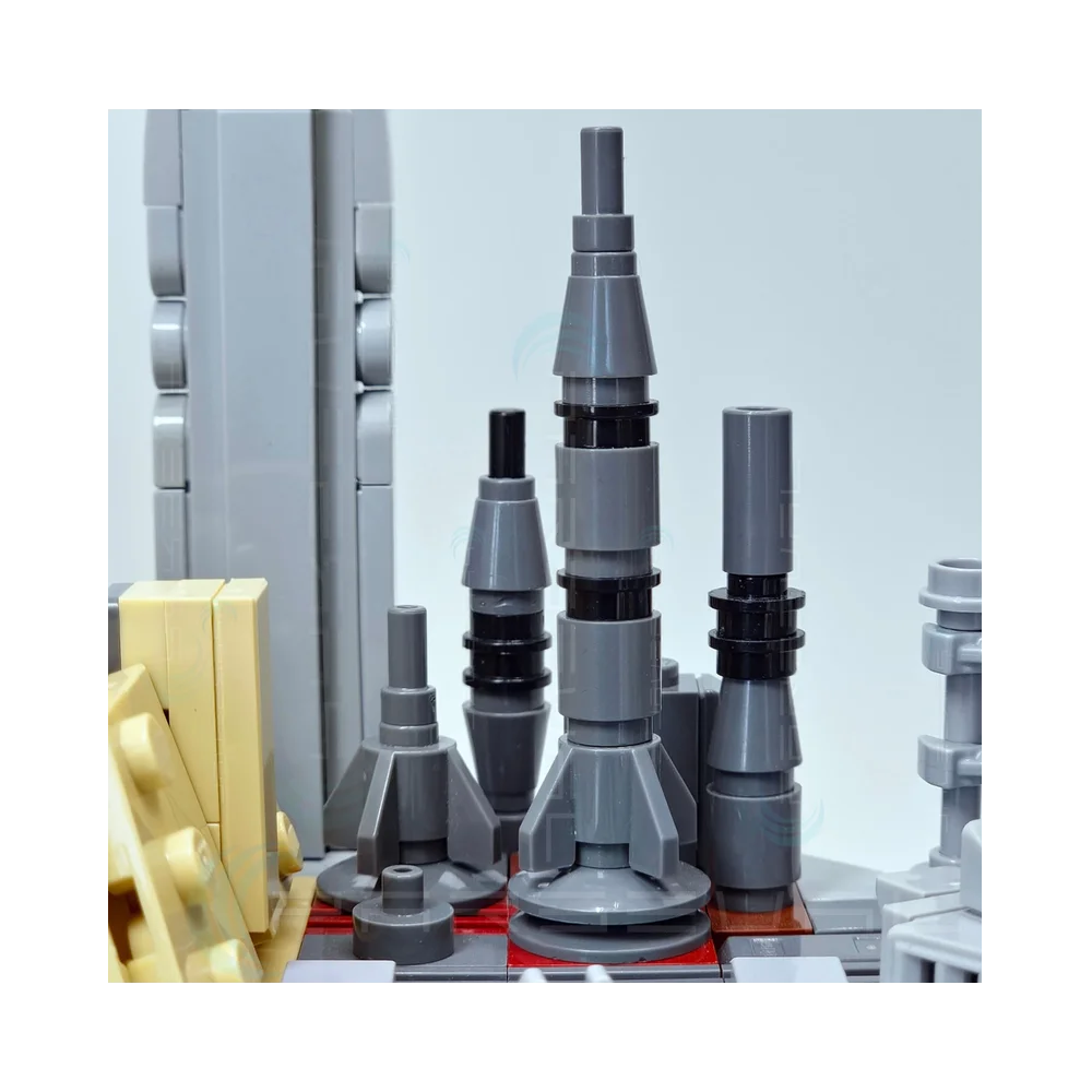 1724PCS MOC Building Blocks Space wars The Capital Architecture Skyline Set Street View Architecture Bricks Kids Toys Gift