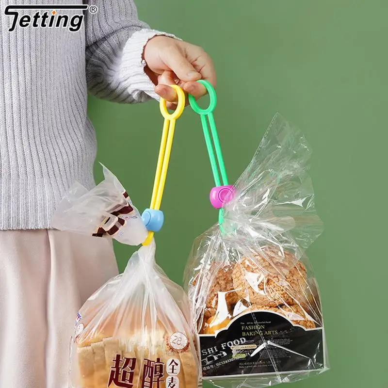 1Pc Reusable Food Bag Sealing Strap Freshness Sealing Clip Adjustable Clips Sealer Portable Data Cable Storage Kitchen Gadgets