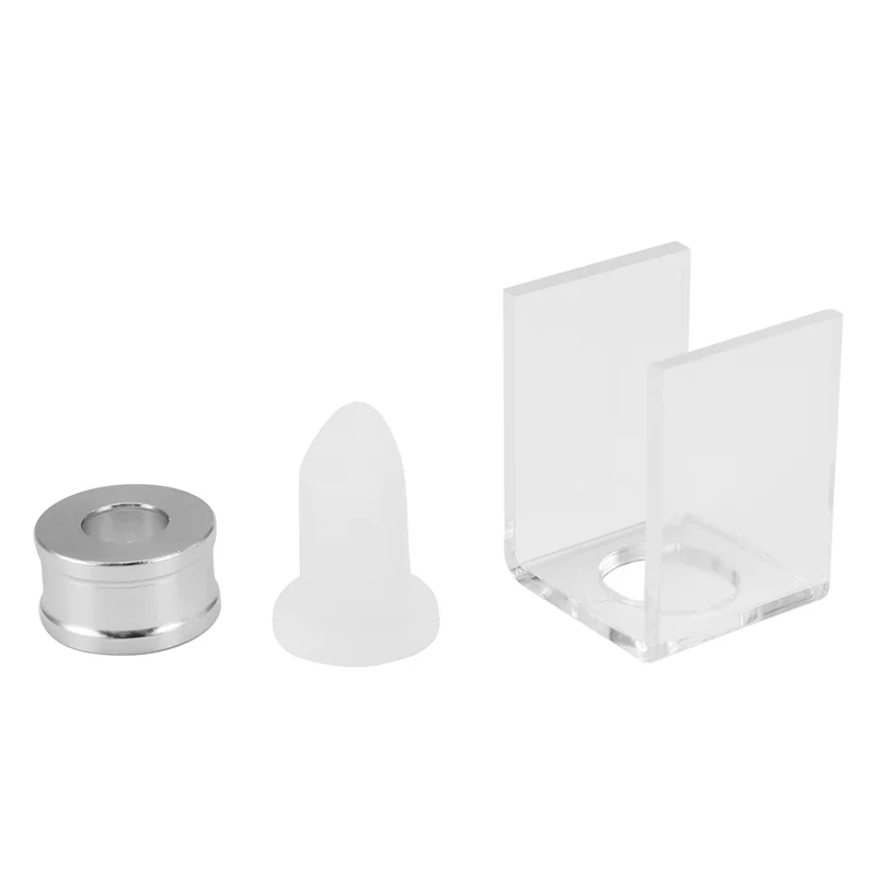 B69A 3 Piece Set DIY 12.1Mm Simple Lipstick Filling Tube Silicone Mold Aluminum Ring Single Hole Bracket Homemade Lipstick Tool