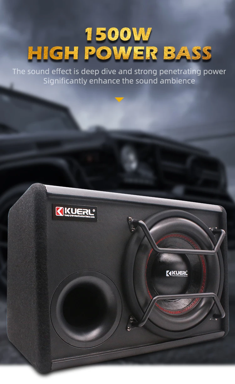 Wholesale 10 Inch Auto Super Bass Subwoofer DC 12V Single Coil Car Audio Cheap 12V 1500W Car Audio with 10 Inch Subwoofer