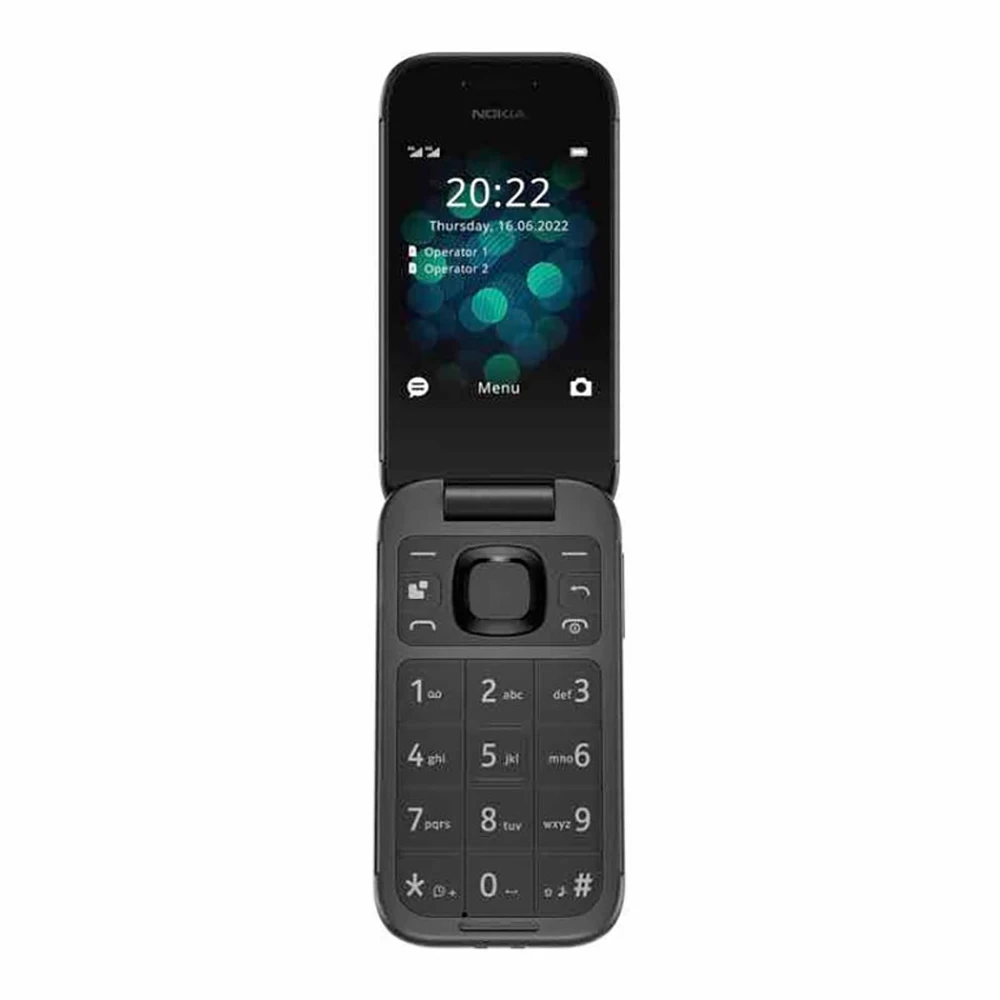 Nokia 2660 Flip 4G Phone With 2SIM  2.8-inch 1450mAh LED Flashlight Bluetooth4.2 3.5mm Headphone Jack, FM Radio Micro-USB Nokia