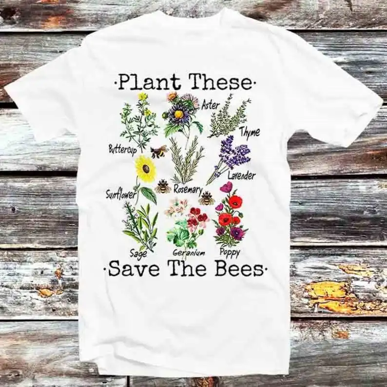 

Plant Bees Gardening Botanical Tee