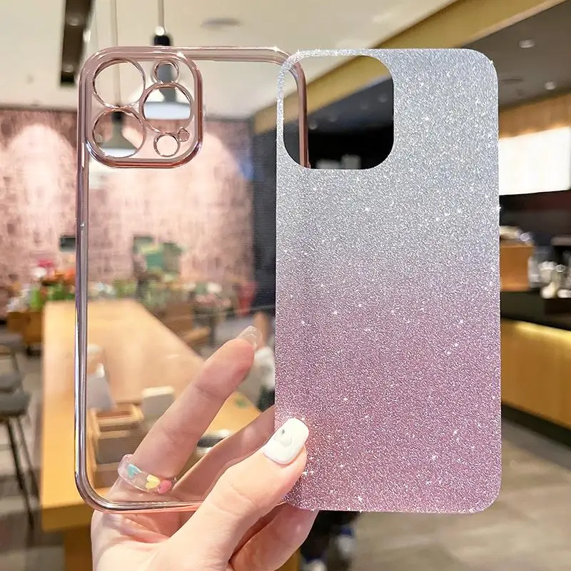 Mi10t Mi11t Luxury Glitter Gradient Plating Case For Xiaomi Mi 11t Pro 5g 11 T 10T Women Silicone Shockproof Back Cover 11tpro