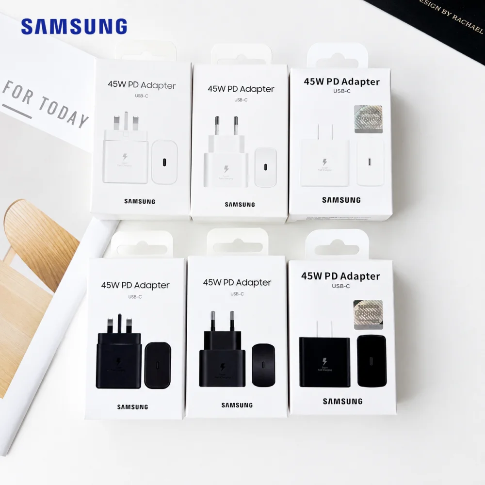 Samsung S23 S24 S25 Ultra Original Super Fast Charger 45w PD Quick Charge Adapter Type C For Galaxy ZFlip Fold 6 5 3 2 S21FE A56