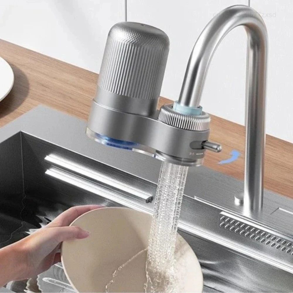 TLXT-Drinking Water Faucet Purifier Descaling Water for Bathroom Kitchen Filter Element Washable Drinking Purifiers