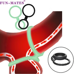 Male Penis Ring Silicone Cock Ring Lock Delay Ejaculation Thick Cockring Ball Stretcher nillo pene Sex Toys For Men penisring