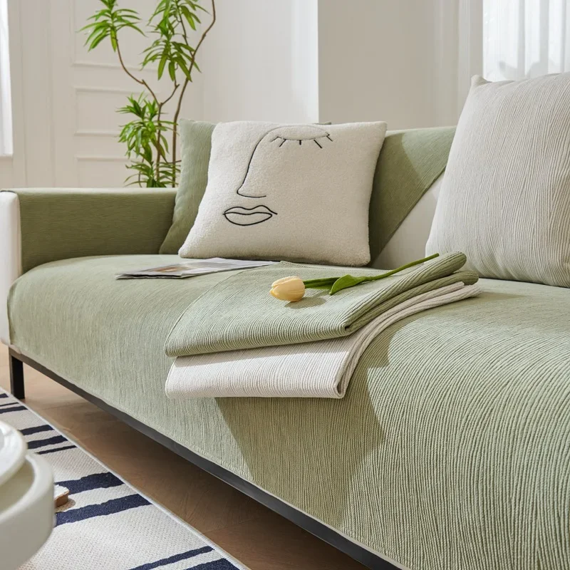 Thick Sofa Covers Non-Slip Couch Cover for Living Room Chaise Lounge Sofa Mat Cover Nordic Universal Corner Sofa Towel