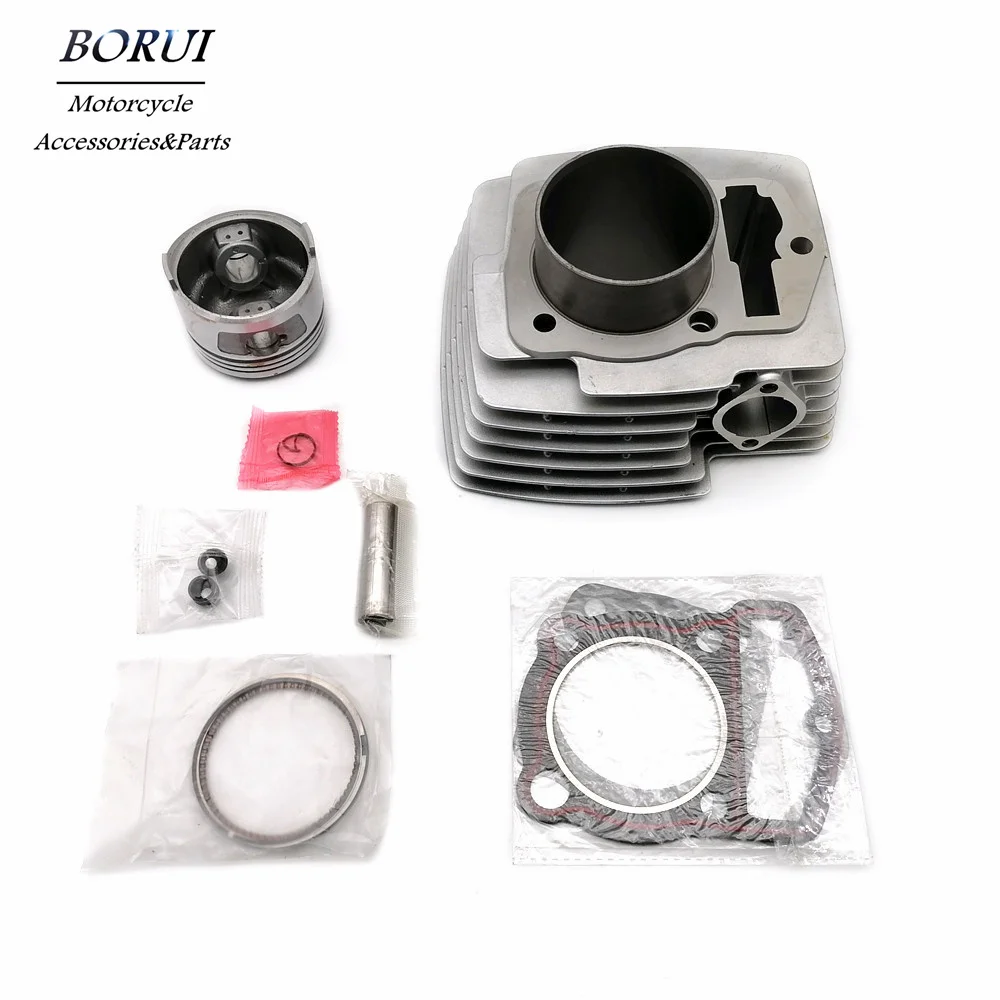 Motorcycle Performance Parts 63mm Engine Cylinder Kit Piston Ring Set For Loncin CB200 200CC Off Road Dirt Bike KAYO CQR