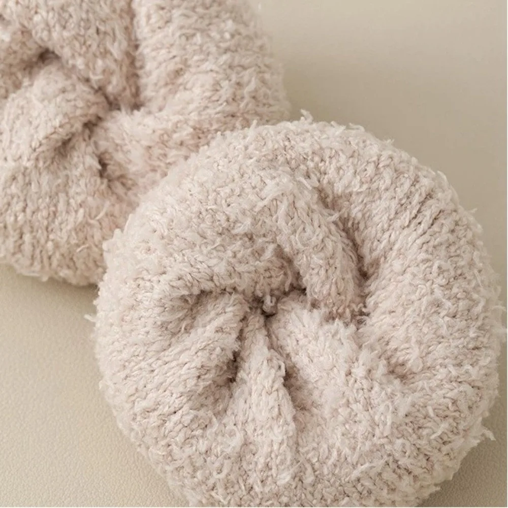 جوارب سميكة دافئة مقاومة للبرودة بلون سادة جوارب أرضية غير قابلة للانزلاق من الصوف المرجاني للشتاء #5