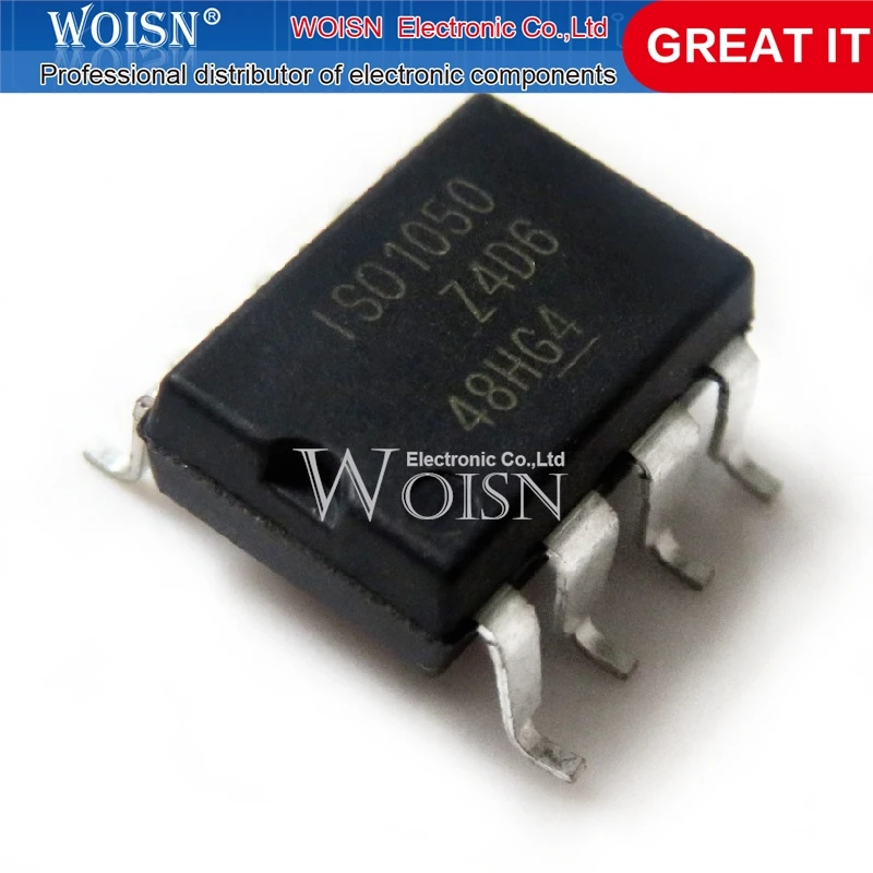 10 piezas, ISO1050DUBR, ISO1050, SMD-8