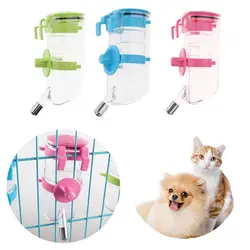 Adjustable No-Drip Pet Water Bottle Drinker Dog Kennel Cage Water Dispenser