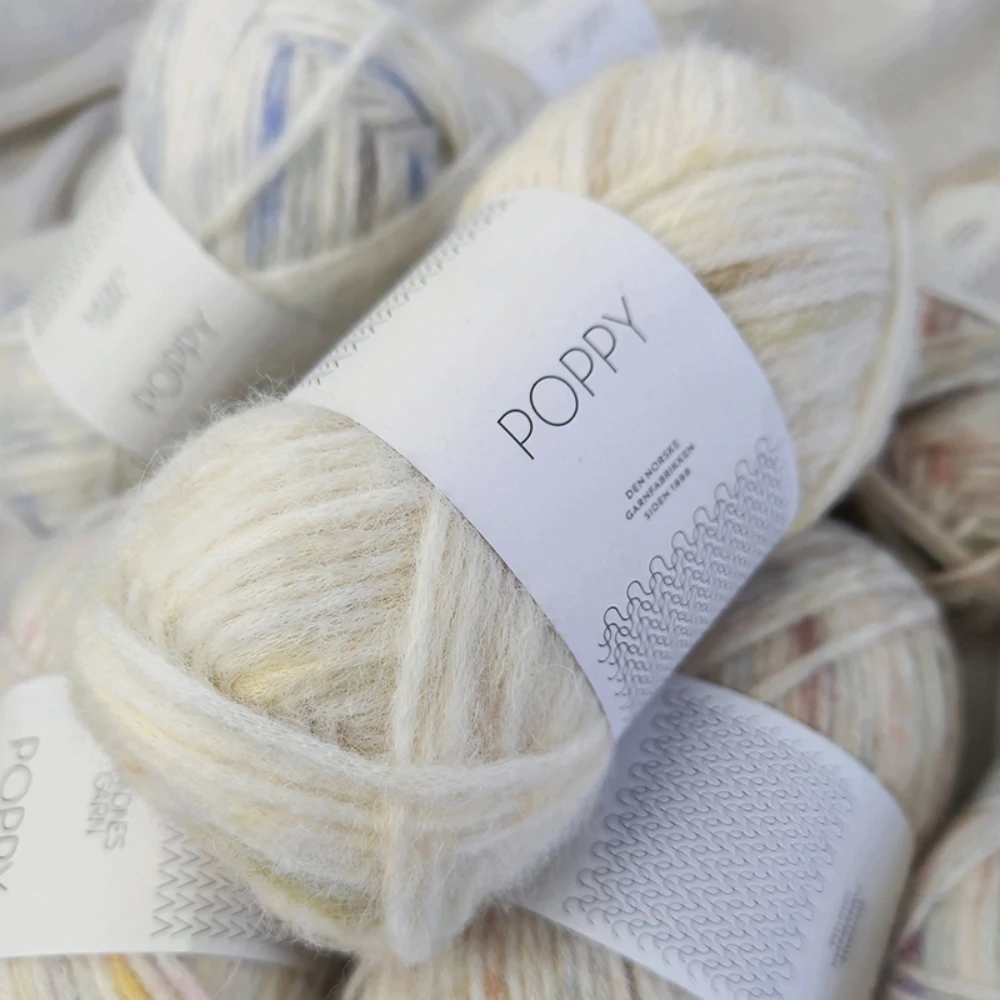 1*50g ball Sandnes Poppy Superfine Alpaca, Cotton & Merinowool Blended Yarn Hand Knitting Crochet Sweater Yarn for Autumn Winter