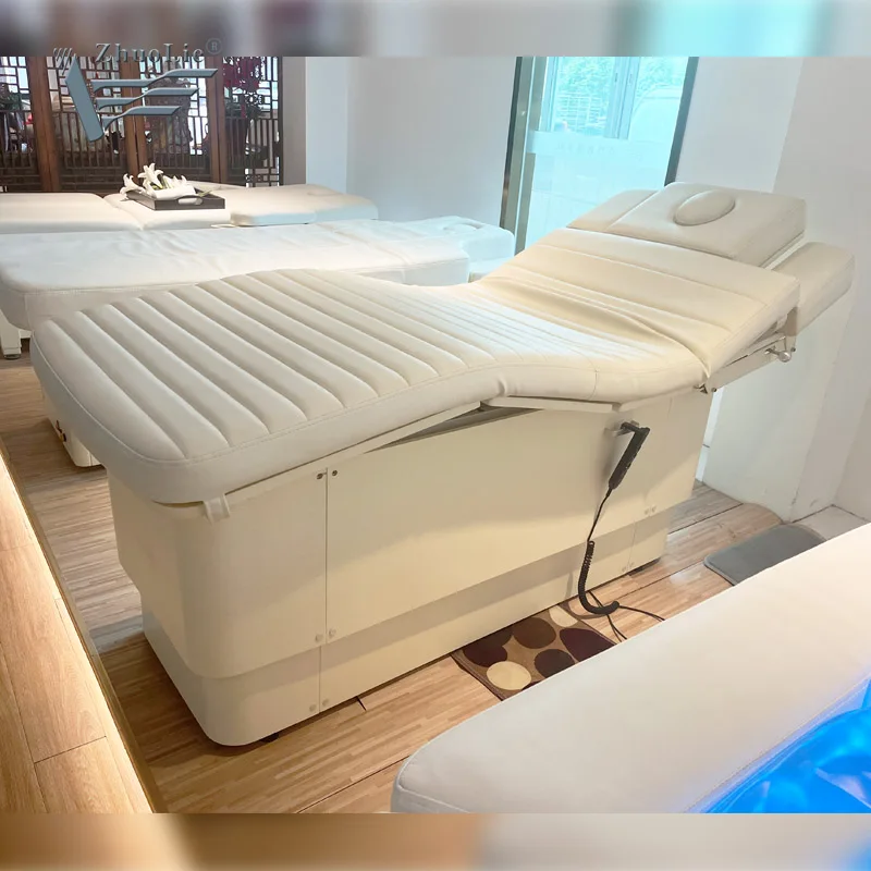 

High End Electric Lifting Adjustable Facial Bed Massage Table Spa Massage Bed with 3 Motors