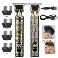 T9 LCD Electric Hair Clipper Oil Shaving Head Electric Pusher Carving Electric Shaver Rechargeble Hair Trimmer for Men Care