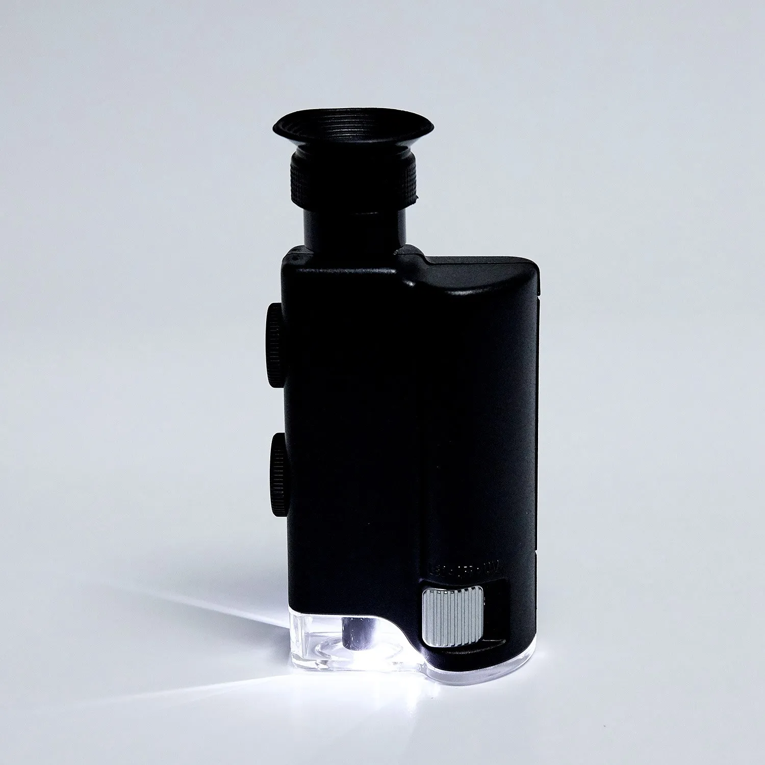 المحمولة 200X-240X التكبير المجهر جيب يده Led ضوء المصباح العدسة التكبير المكبر المجهر-AT64