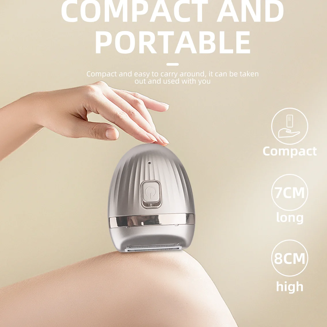 KIKIDO Epilator Rechargeable Epilator Professional Hair Remover Electric Hair Remover Mini Portable Depiladora