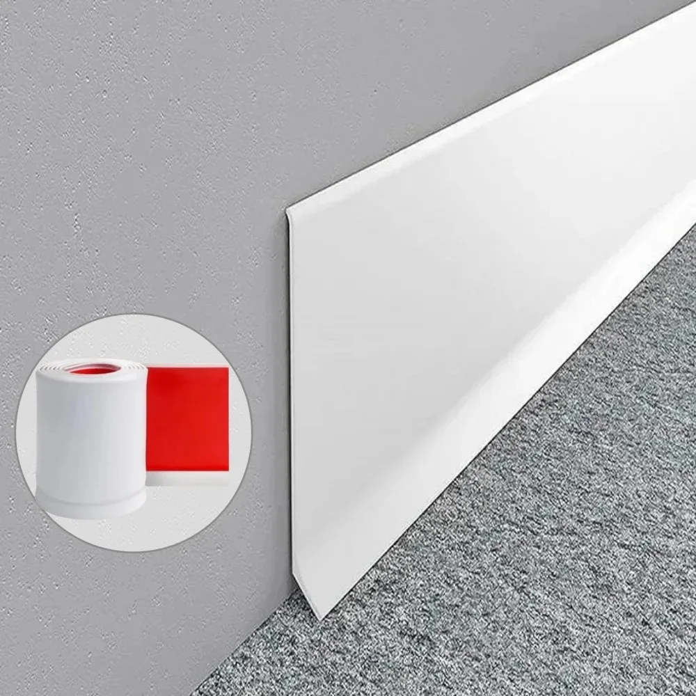 1PC 1/2/3/5/6M  PVC Skirting Line Border Self-adhesive Thick Edge Closing Wall Skirt Strip for Living Room Background