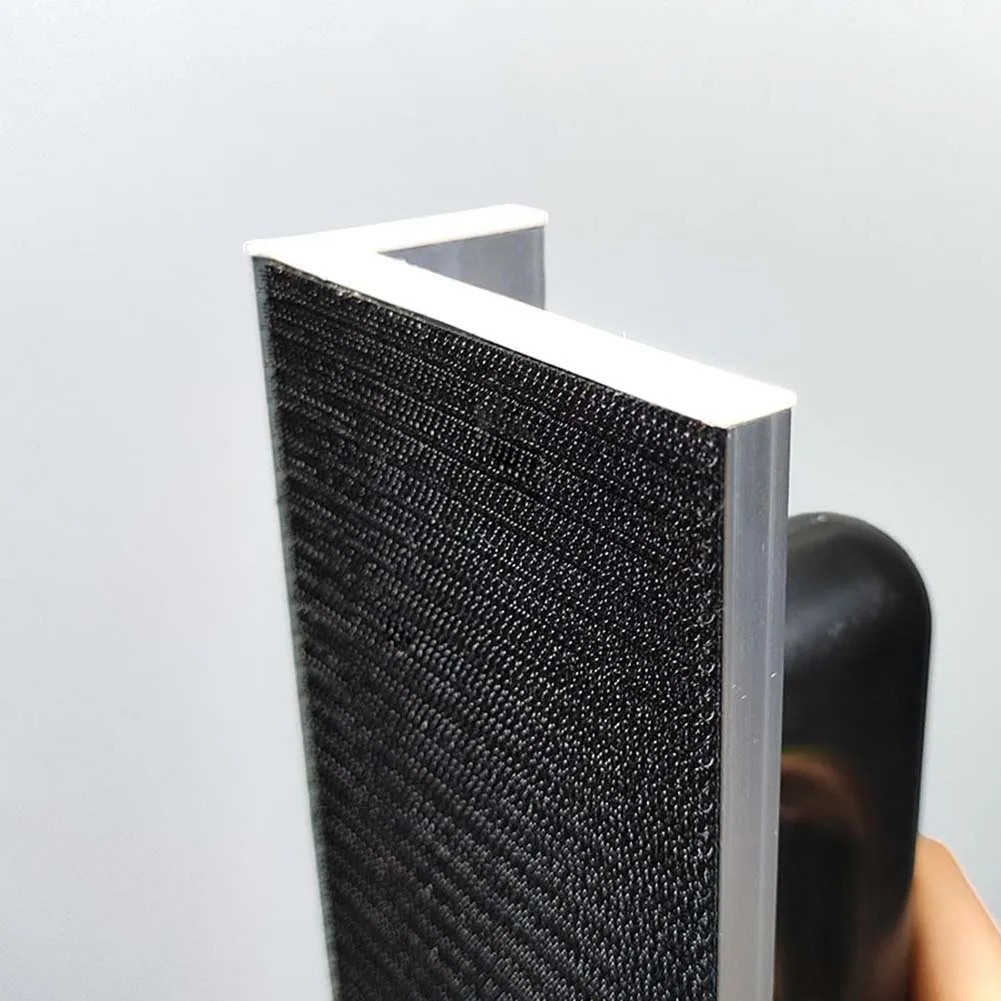 حامل ورق الصنفرة الزاوية مع إطار صنفرة ذاتي اللصق 90 درجة لتلميع الحوائط الجافة والخشب والزاوية الداخلية 250 × 94 مم #5