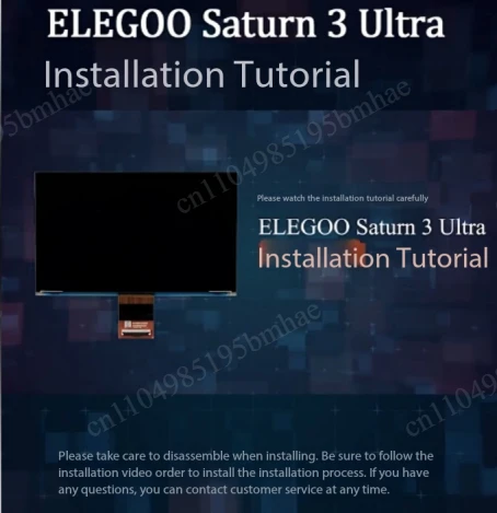 Elegoo Saturn 3 /4 ultra 10.1 inch 12K  Monochrome Original LCD Screen Replacement 3D Printer Part
