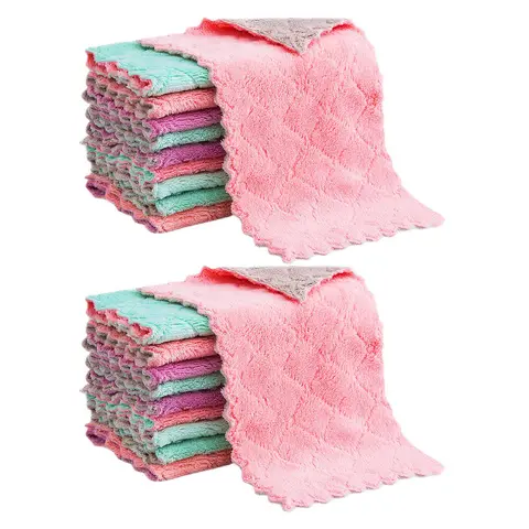 Microfiber Kitchen Dishcloths 20 Pack