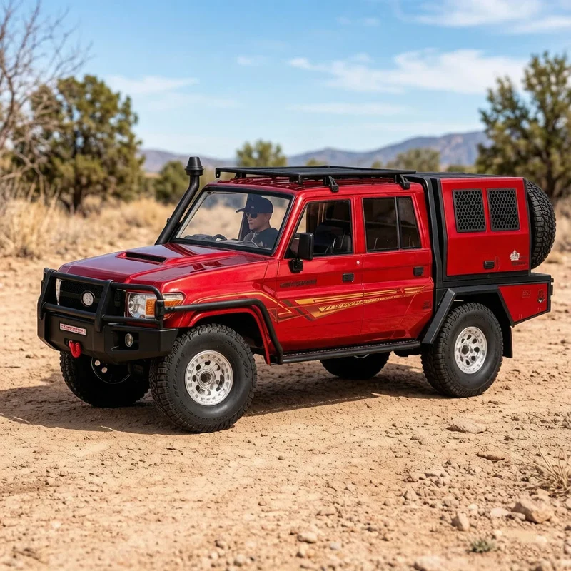 Hot 1/10 RGT EX86160 LC79 Commander Remote Control Simulation Off-Road RC Electric Two-Speed Climbing Car With Light Model Gifts