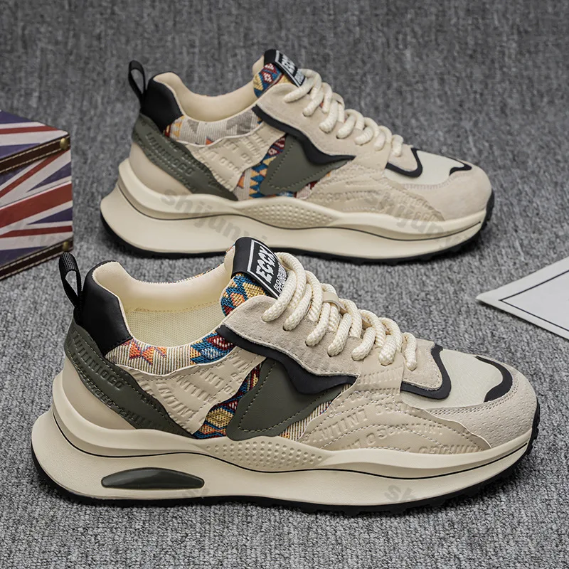 Men's Shoes 2025 Spring New Fashion Casual Shoes Men Comfort Platform Man Anti-slip Wear-resistant Sport Shoes Zapatillas Hombre