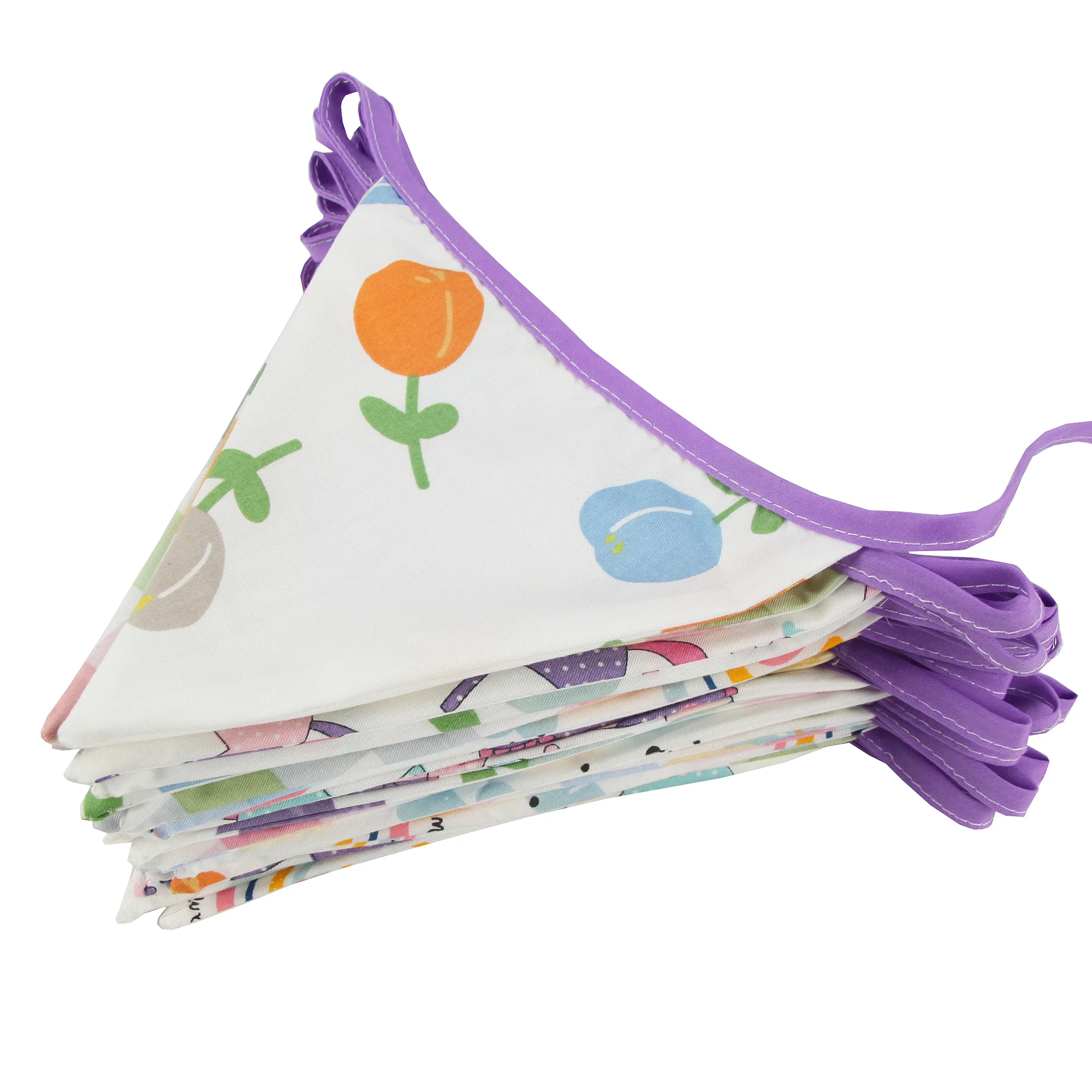 Neue 10 mt 36 fahnen Weiß Baumwolle Spitze Stoff Bunting Flags Hochzeit Party Dekoration Banner Hause Braut Dusche Bunting Garland – Detail 21