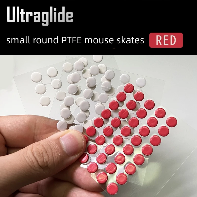 Ultraglide pequeno ponto redondo ptfe mouse patins diy ratos glide pés controle de gelo versão velocidade resistente ao desgaste esports universal