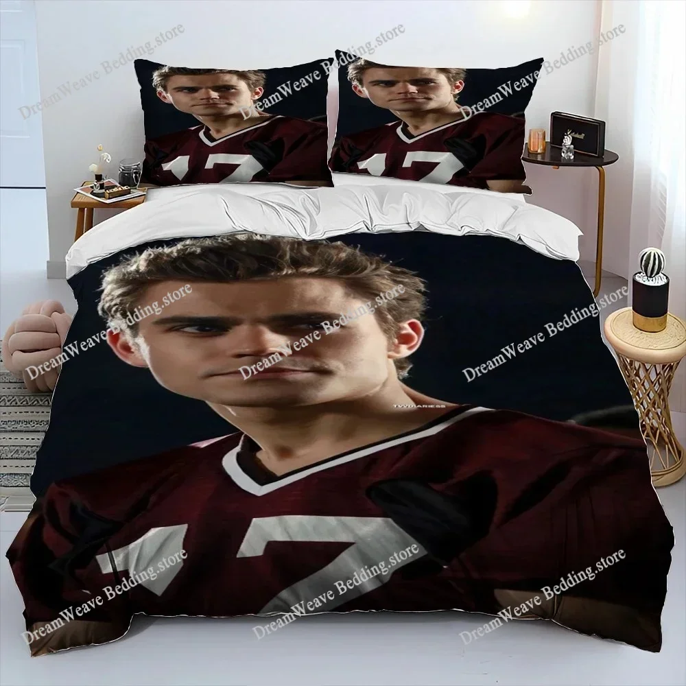 Bedding Decor 3D Print Movie The Vampire Diaries Bedding Set Boys Twin Queen King Size Duvet Cover Pillowcase Bed boys Adult Lux
