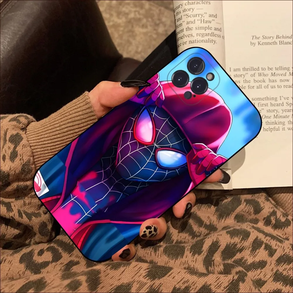 S-Spider Phone Case For IPhone 15 14 13 12 Mini 11 Pro XS Max X XR SE 6 7 8 Plus Soft Silicone Cover