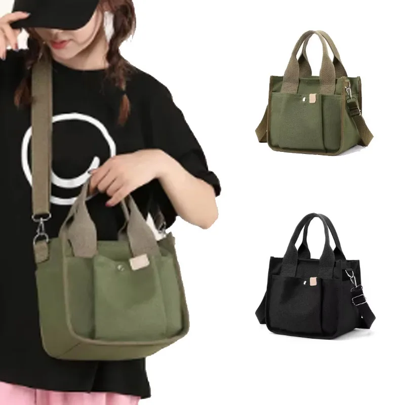 

Canvas Bag Women Japanese Canvas Shoulder Bags Tote Bag Hand Carry Women's Bag Large Capacity Crossbody Bags Women Handbag