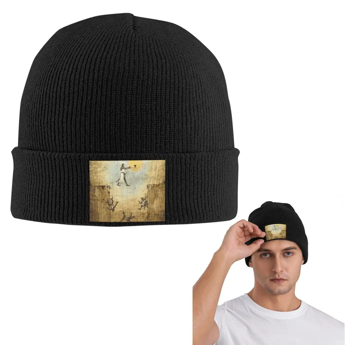Jump Of Faith Warm Knitted Cap Winter Knit Bonnet Hat Skullies Beanies Hip Hop Caps for Unisex