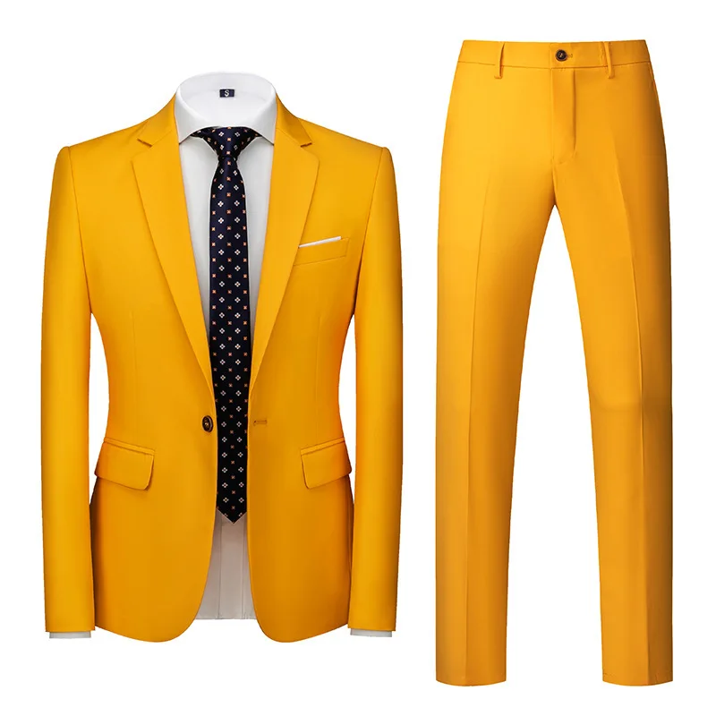 Conjunto de terno de banquete de três peças masculino, Groomsmen Suit, L103