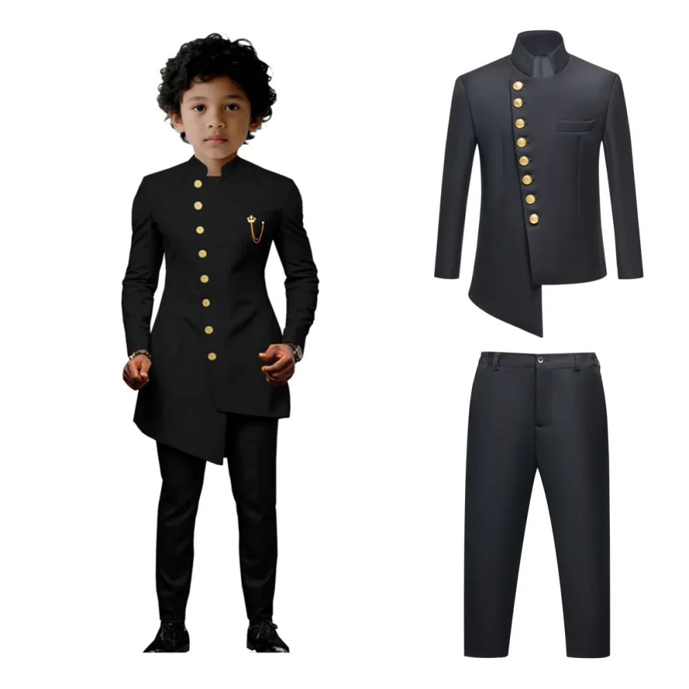 

2025 Boys Suits for Weddings Blazer Pants Kids Formal Clothes Children Party Sets Classic Boy School Uniform
